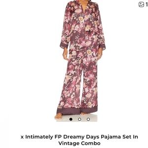 Free People Dreamy Days Pajamas set size Large EUC